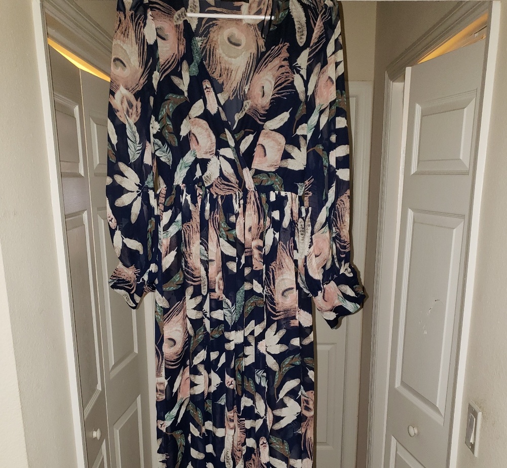 Wrap maxi dress